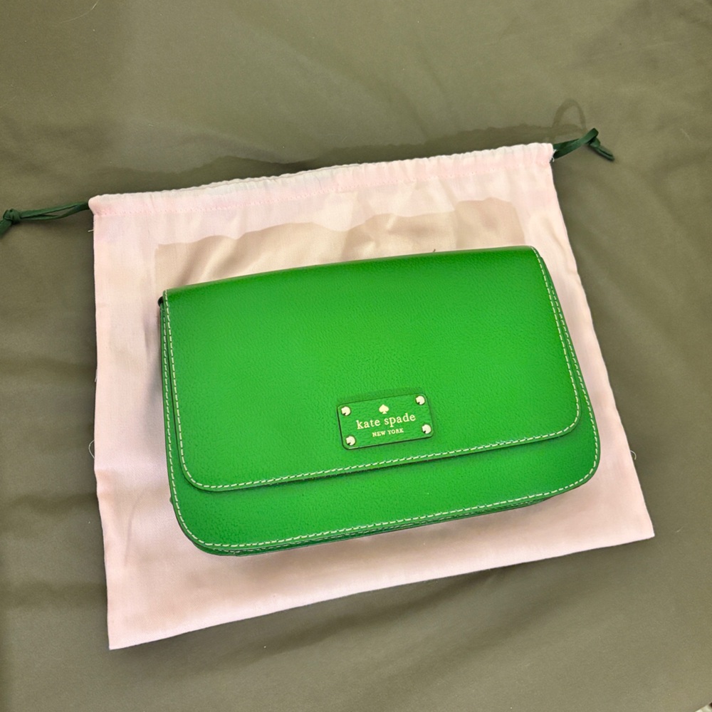 Kate Spade Vibrant Green Clutch